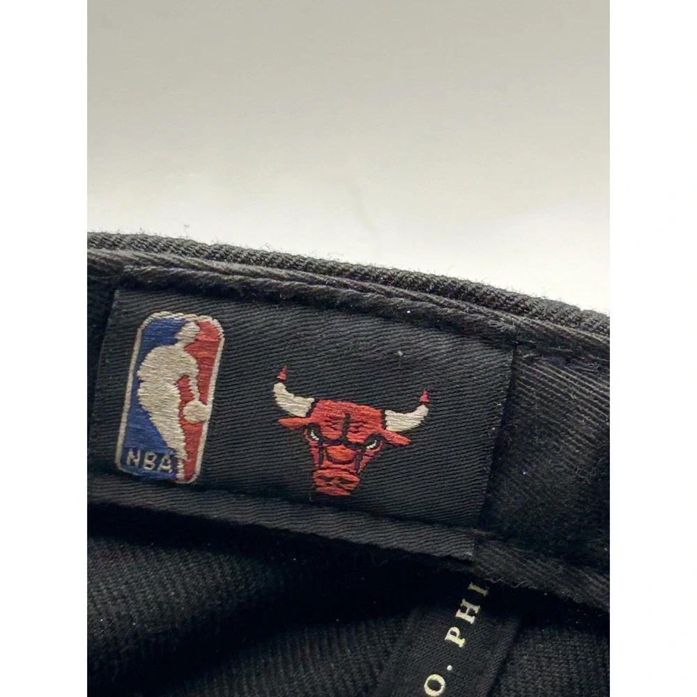 Chicago Bulls Hat Cap Snap Back Mens‎ Mitchell Ness Black Purple NBA Basketball
